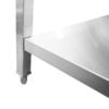 1500mm (L) x 600mm (W) x 900mm (H) Stainless Steel Bench with 150mm (H) Splashback (PC-BEN004)