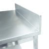 1200mm (L) x 600mm (W) x 900mm (H) Stainless Steel Bench with 150mm (H) Splashback (PC-BEN003)