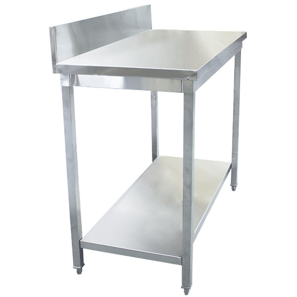 1200mm (L) x 600mm (W) x 900mm (H) Stainless Steel Bench with 150mm (H) Splashback (PC-BEN003)