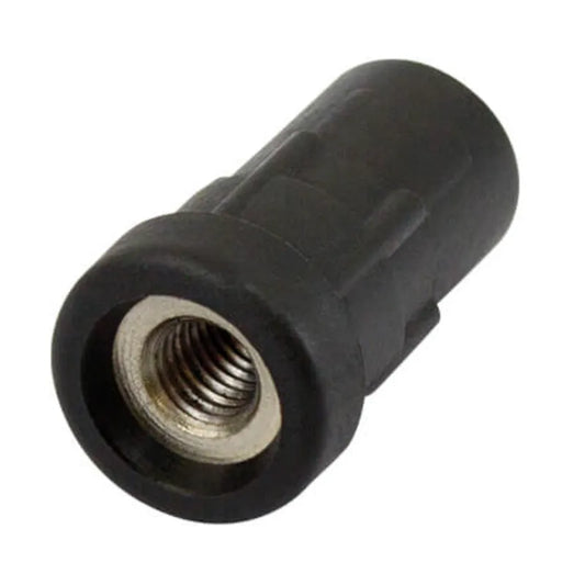 25mm Round M12 Threaded Tube End Mild Steel (PC-TIR25R0M12)