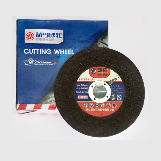 Bluebird Cutting Disk 107x1.2 x16. WA60Q4BF Grade Maximum 15200RPM/Min Pack of 25 (PCCW100)