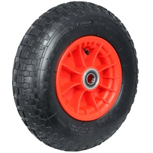 400mm Plastic Centred Pneumatic Wheel 25.40mm (1") Axel Diameter (PC-PN1627-1)