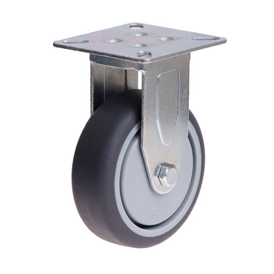 75mm (2.95") Rigid Rubber Wheel 50kg Capacity Castor (PC-R3711)