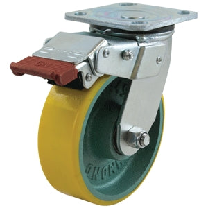 150mm (5.90") Poly Ci Wheel 500Kg Capacity Castor with Brake (PC-S6648SLB)